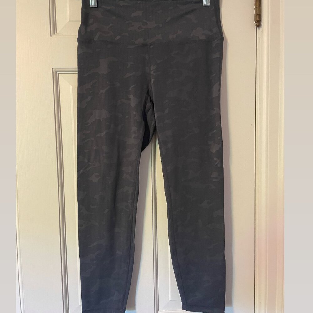 ZYIA Gray Battleship Camo Luxe Hi-Rise Leggings